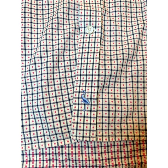 TailorByrd Mens Pink Blue Geometric Button Up Shirt Flip Cuff Size XL - Picture 7 of 9